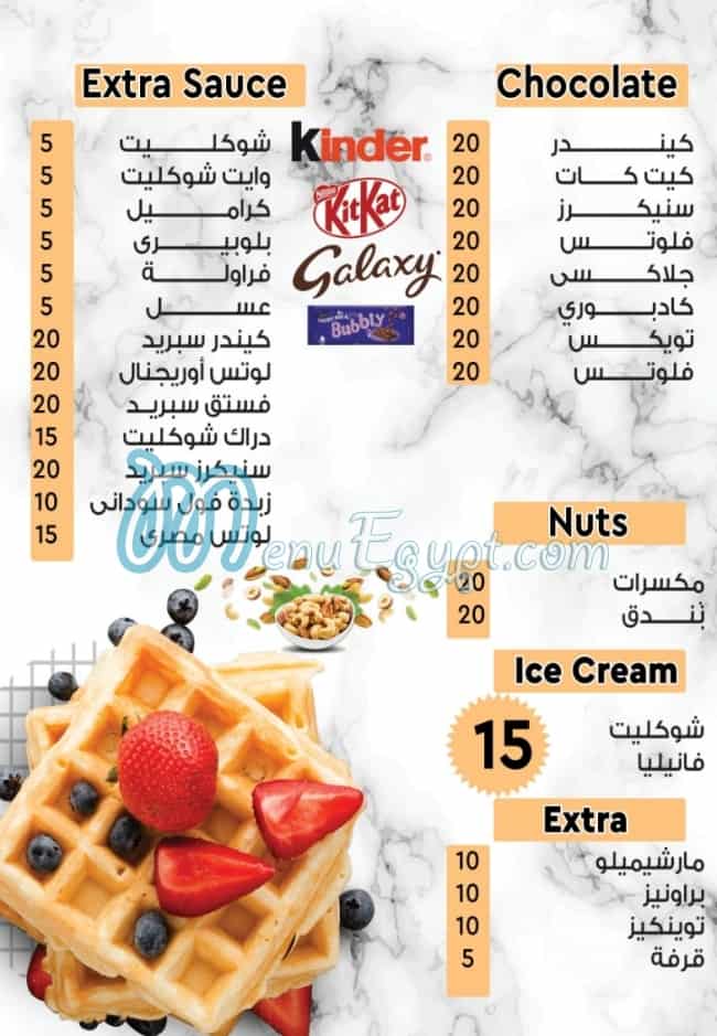 Bubble Waffle menu 3
