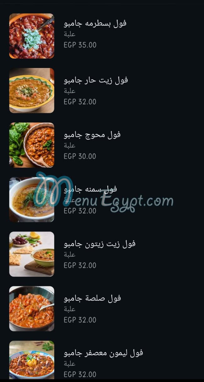 منيو الواحى صفحة 27 - الأسعار