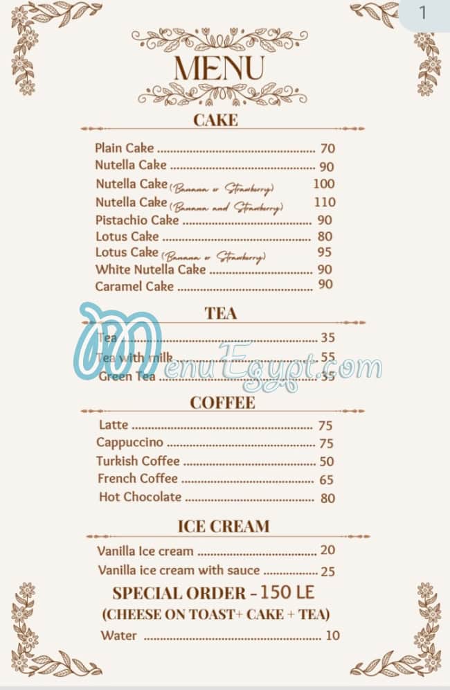 Sponge cake menu 1