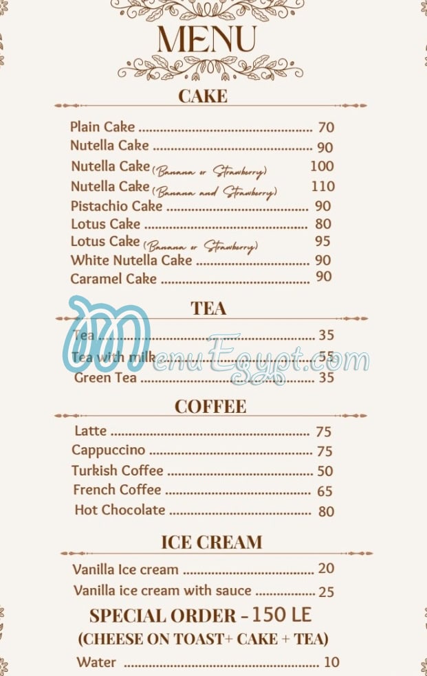 Sponge cake menu 3