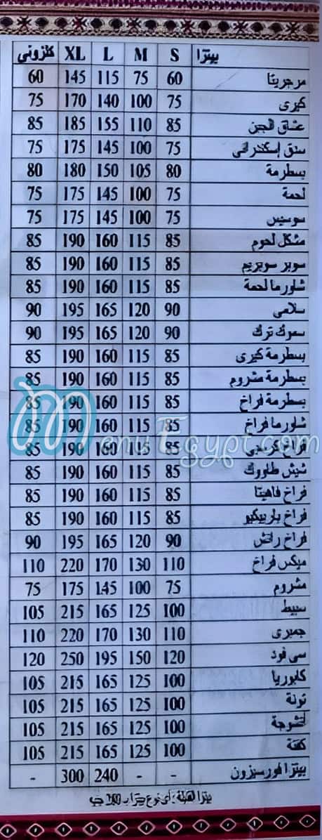 Afandena Alex menu 1