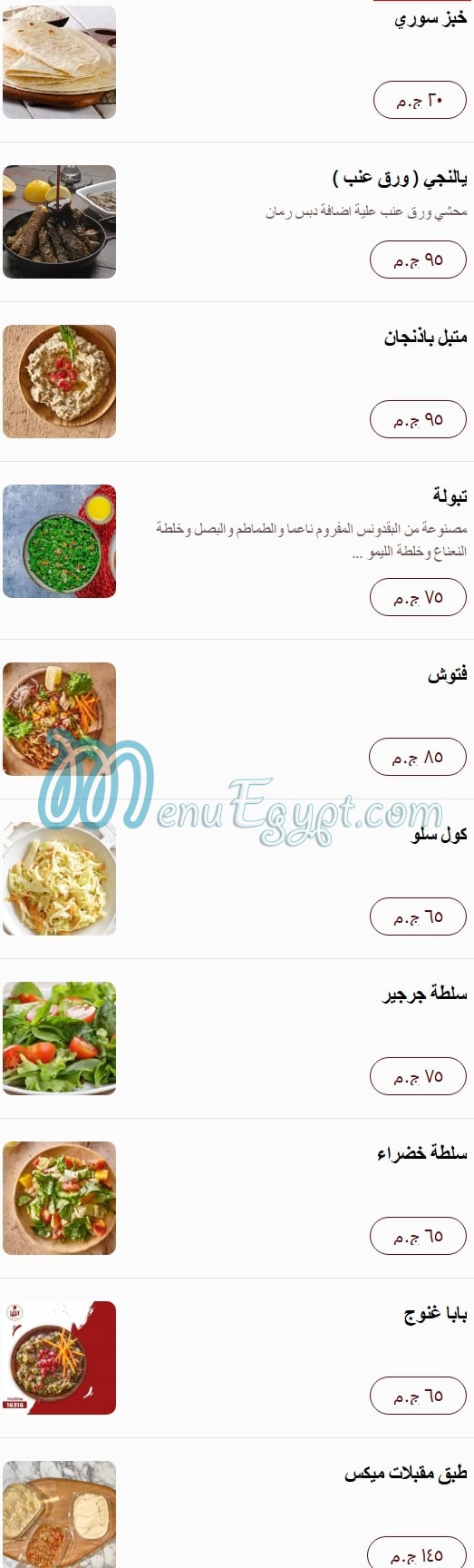 Al Agha menu 4