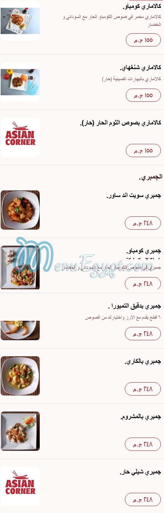 Asian Corner menu 13