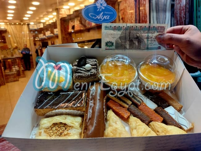 Aya patisserie menu 9