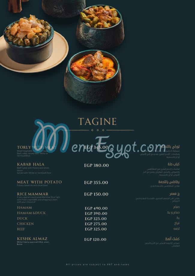 Aziz Eg fusion menu 10