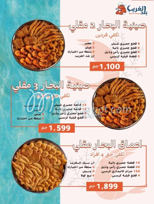 Balad El Gharieb menu 2