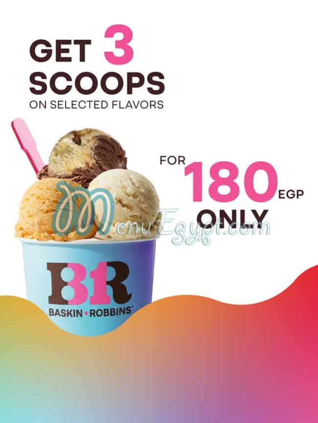 Baskin Robbins menu 1