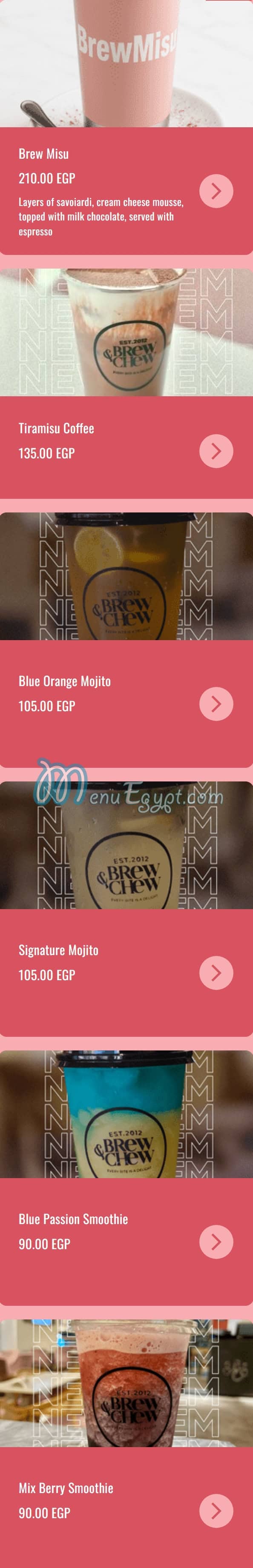 Brew and chew Cafe menu 3