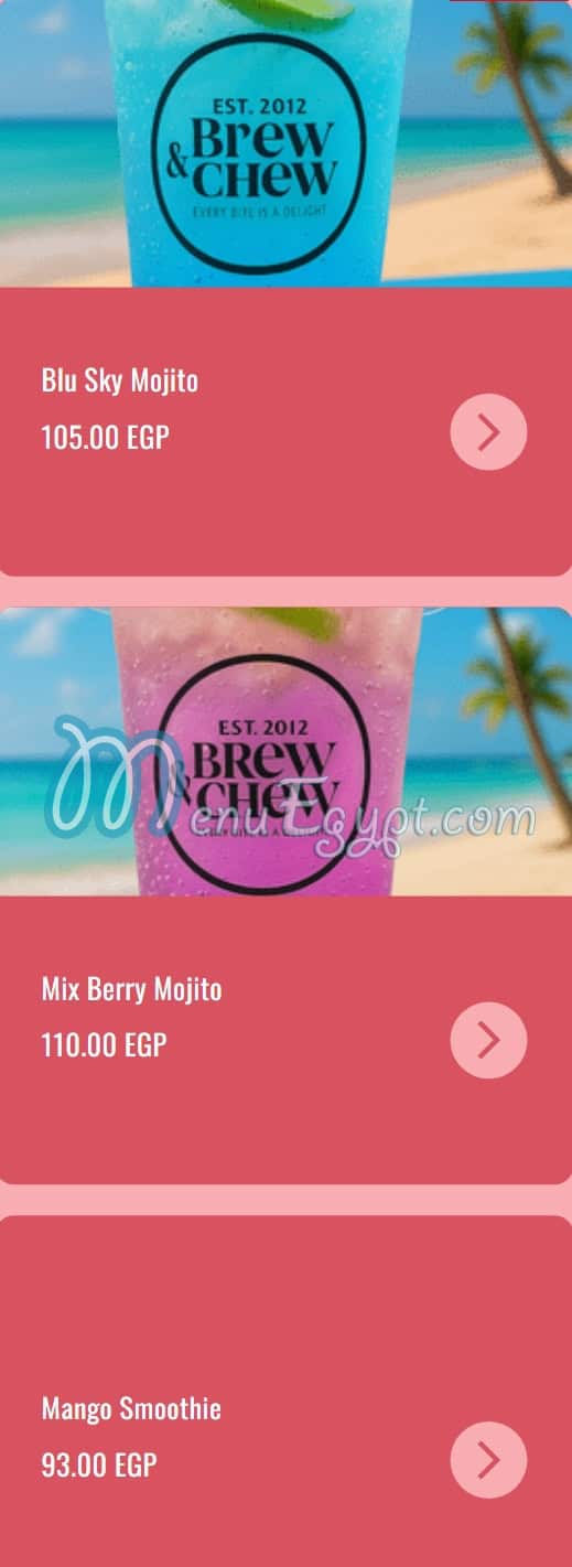 Brew and chew Cafe menu 9