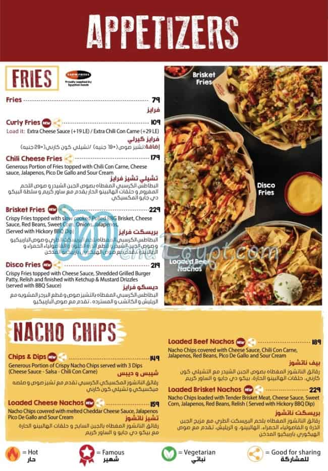 Butchers Burger menu 1