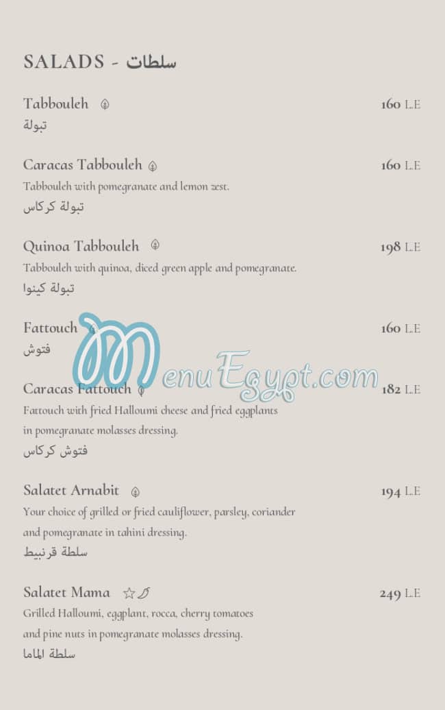 Caracas Cafe menu 8
