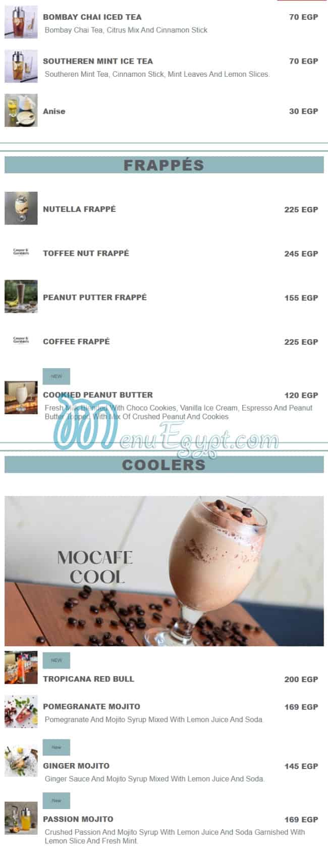 Casper&Gambinis menu 17