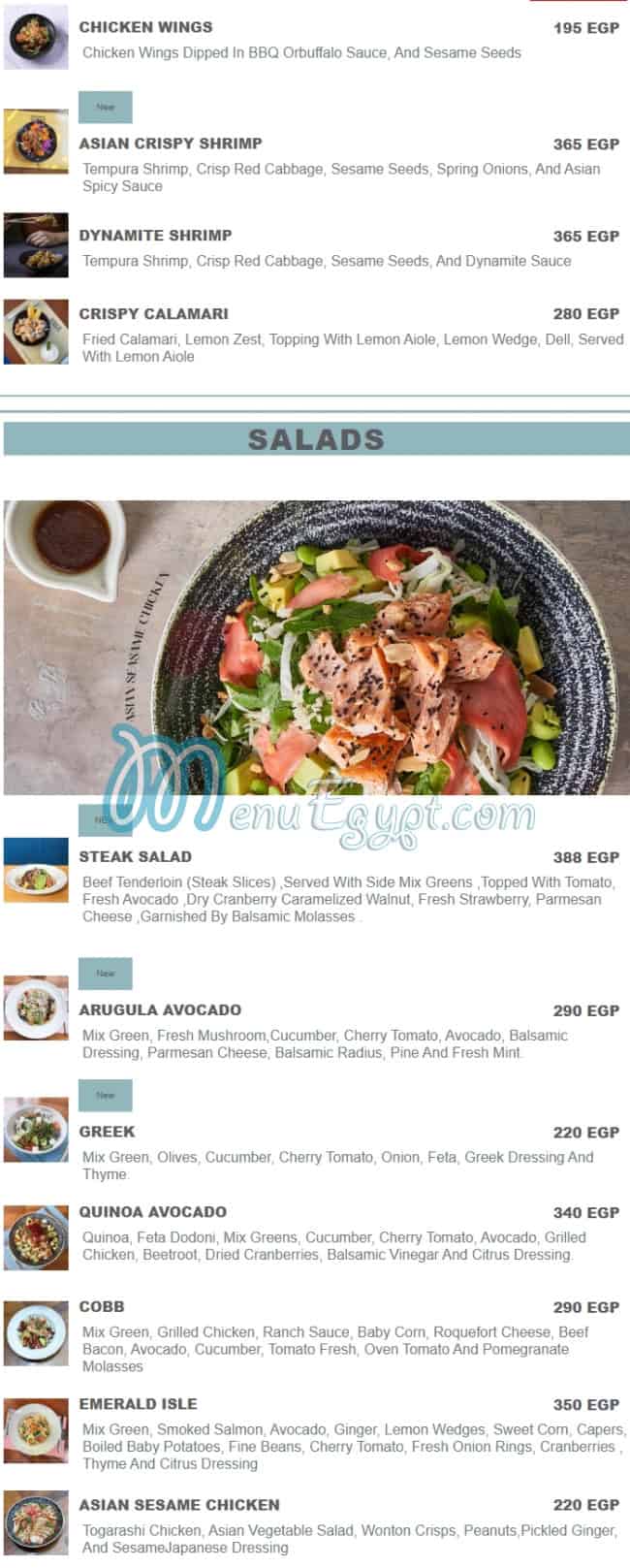 Casper&Gambinis menu 3