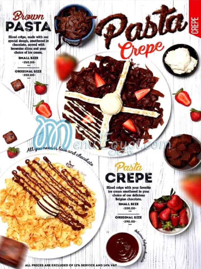 Chocolate Bar menu 1