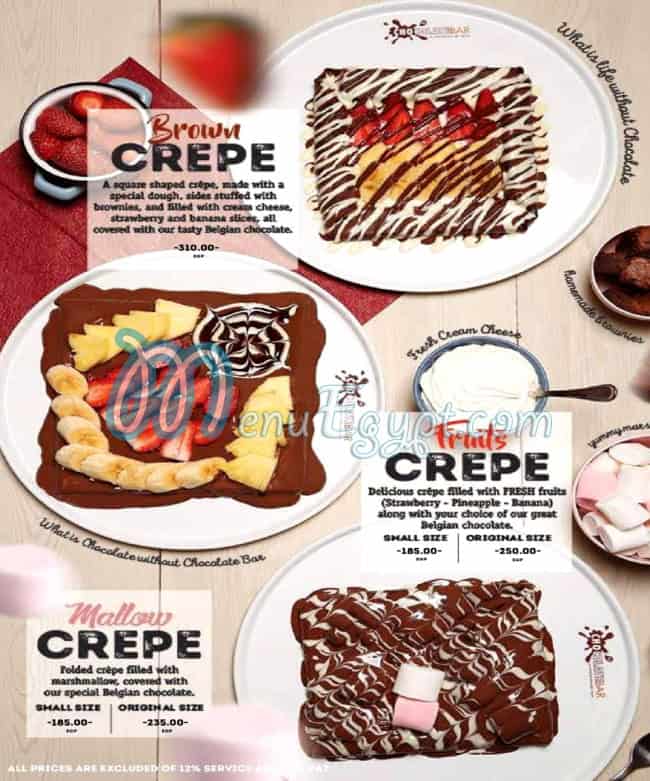 Chocolate Bar menu 3