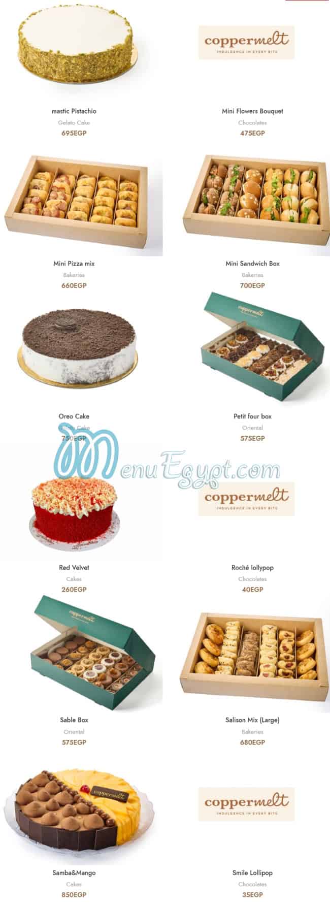 Coppermelt menu 13