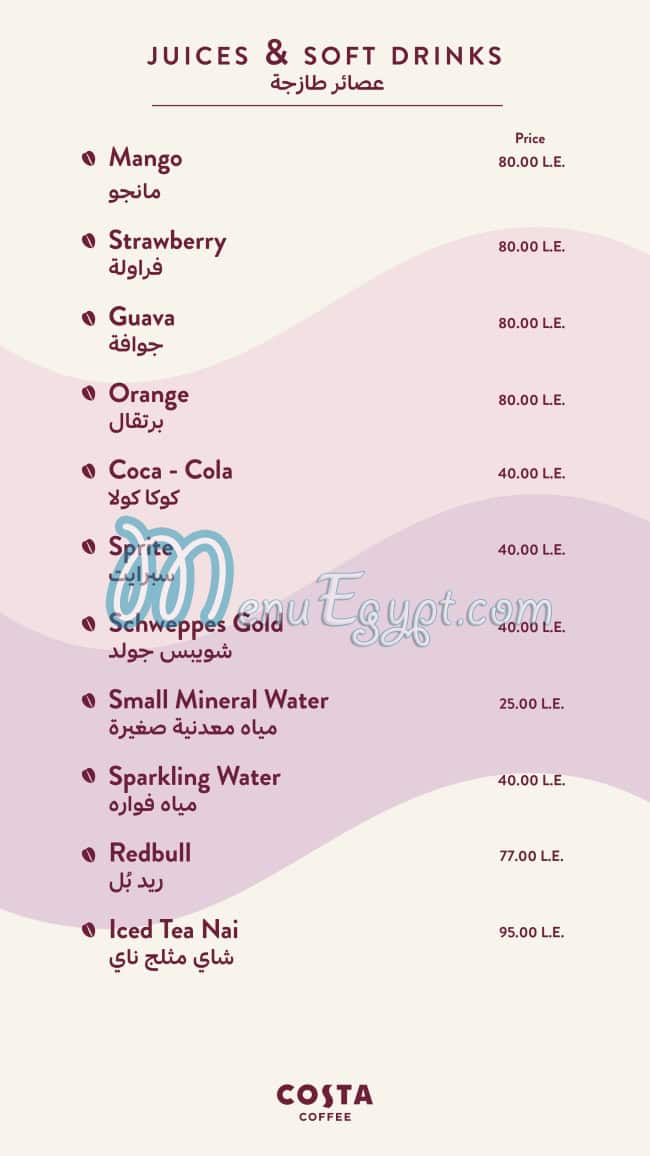 Costa Coffee Cafe menu 12