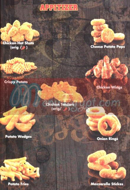 Country Burger menu 2