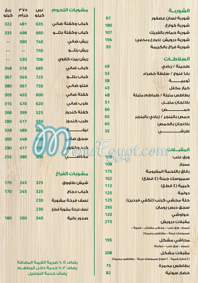 Darwish El Kababgy menu 2