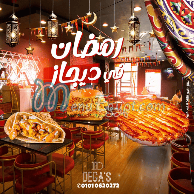 Dega's menu page 12 - prices