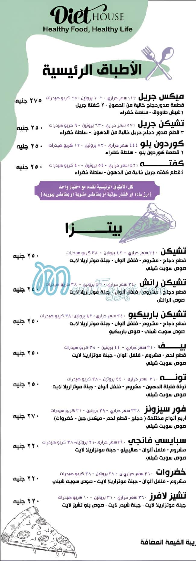 Diet House menu 2