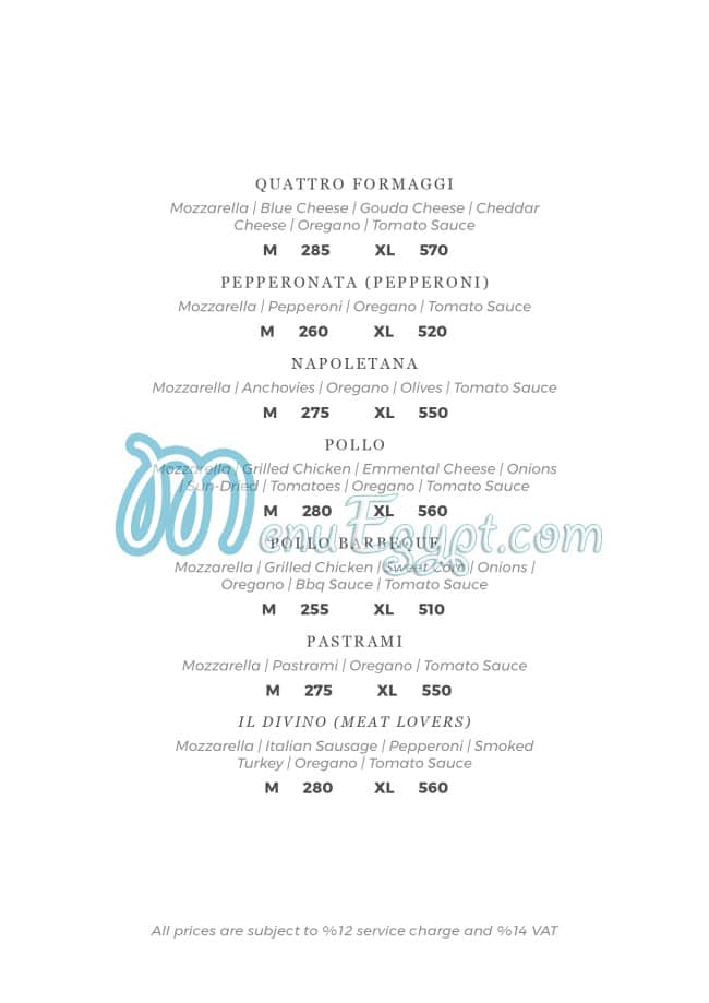 Divino Pizzeria menu 5