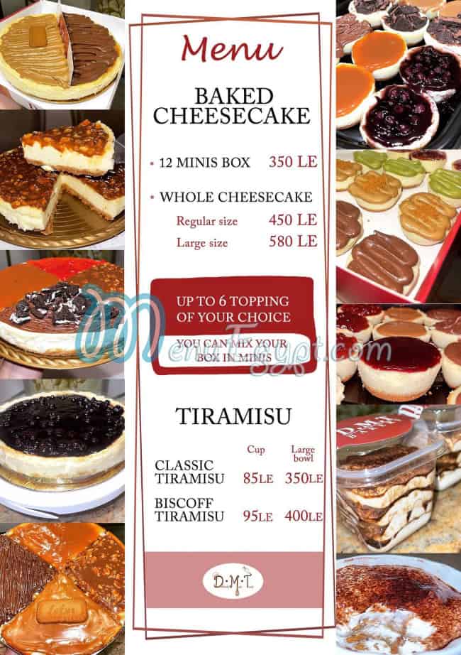 DMT Bakery menu 7