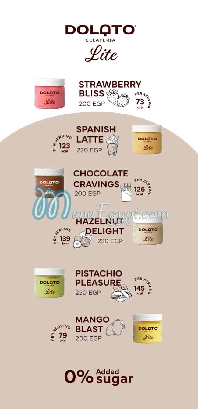 منيو دولاتو جيلاتيريا صفحة 1 - الأسعار