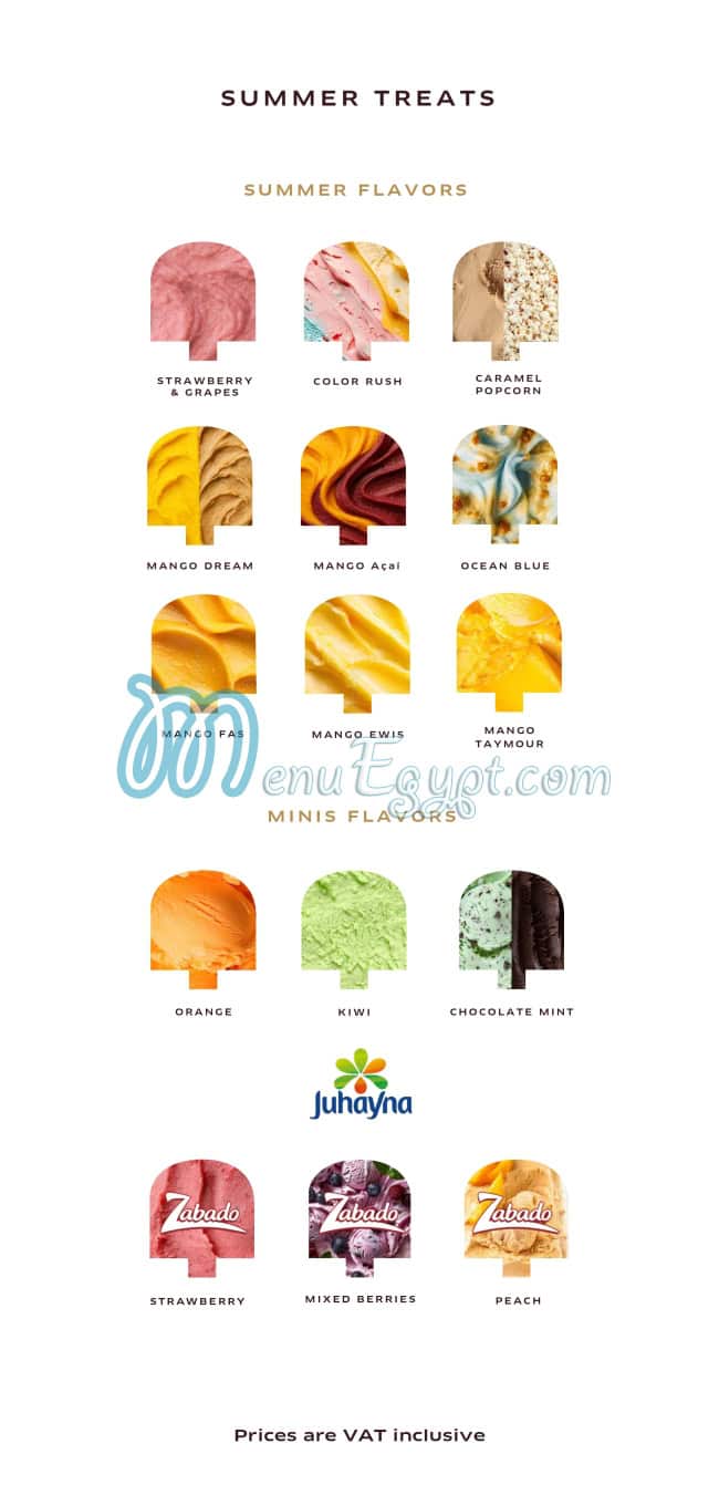 منيو دولاتو جيلاتيريا صفحة 4 - الأسعار