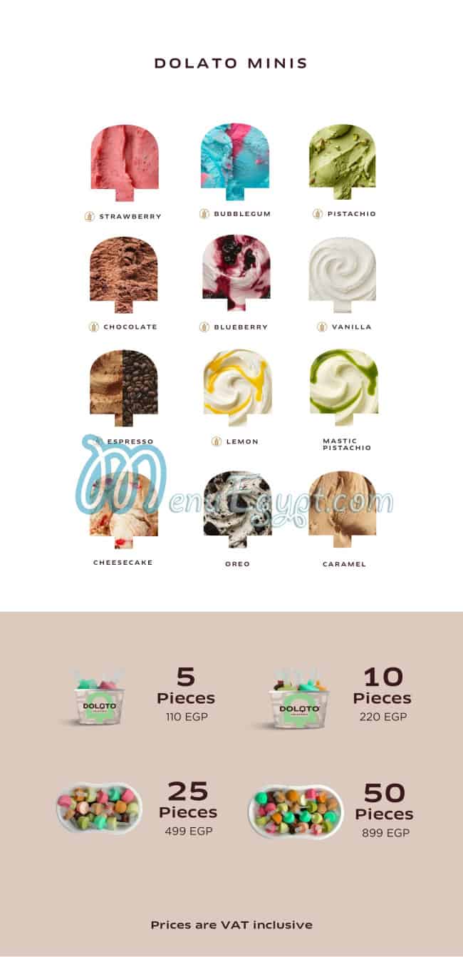 منيو دولاتو جيلاتيريا صفحة 5 - الأسعار