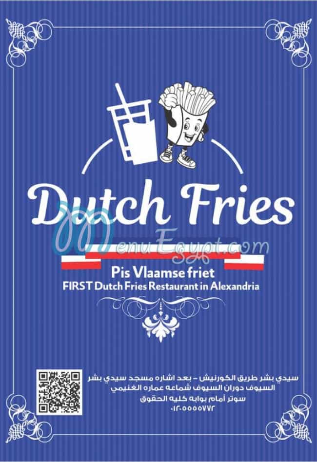 Dutch Fries menu 4