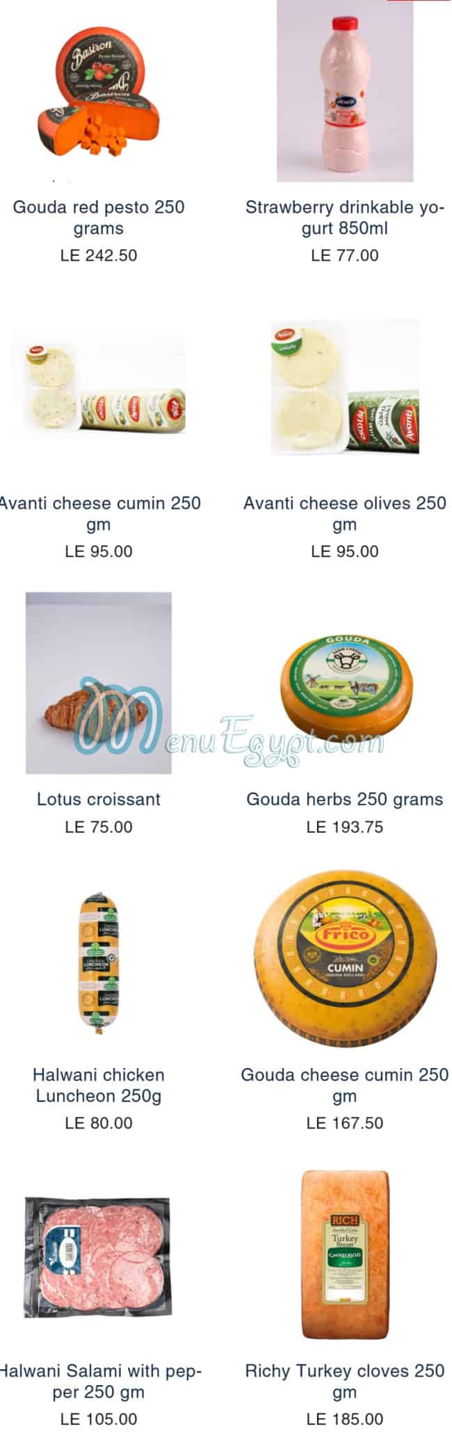 El Asdikaa Food products menu 14