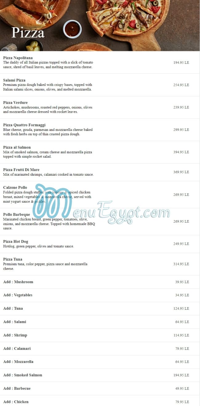 Favilla Lounge menu 10