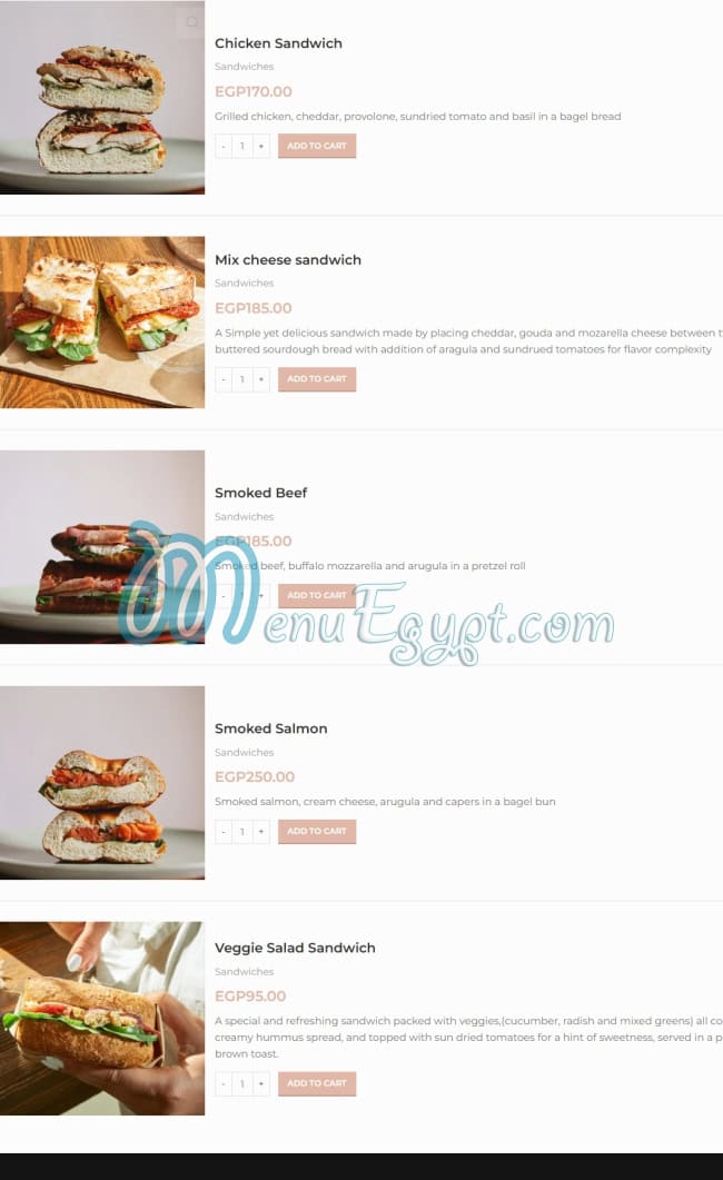 fornalia Food products menu 1