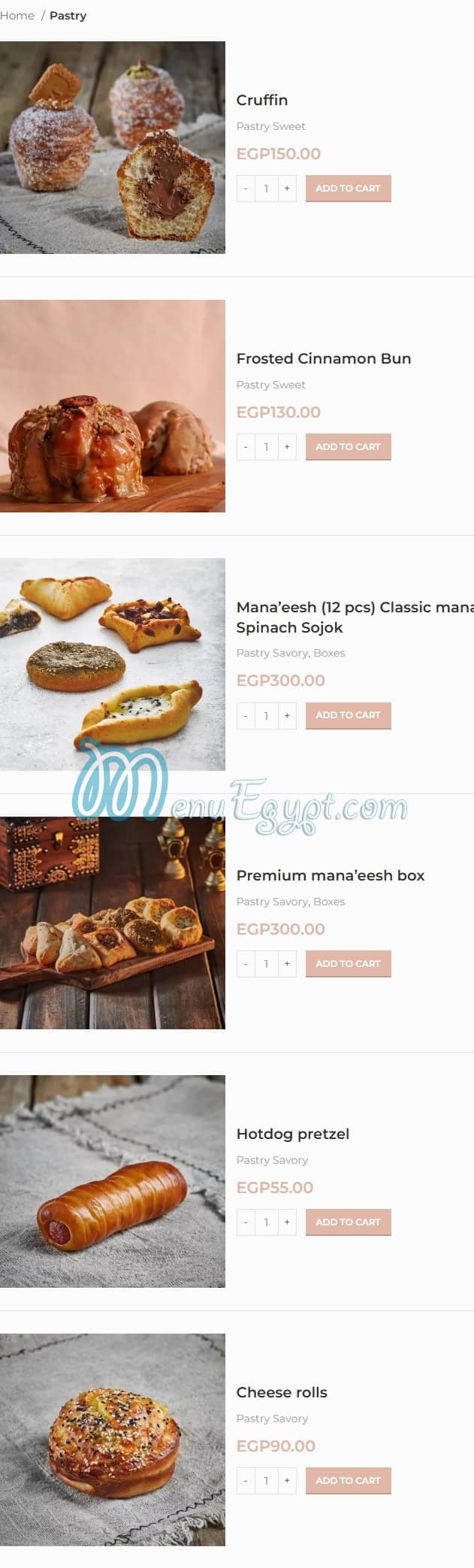 fornalia Food products menu 11