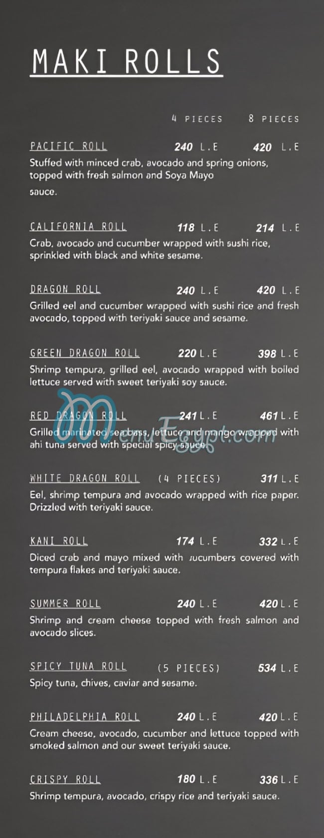 Fuego Grill and Sushi Bar menu 13