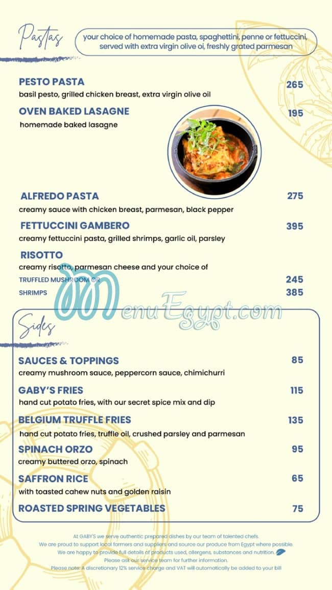 Gabys menu 10
