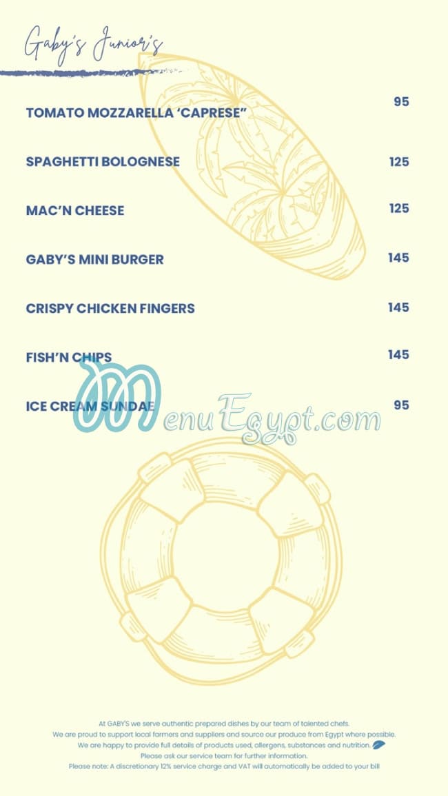 Gabys menu 12