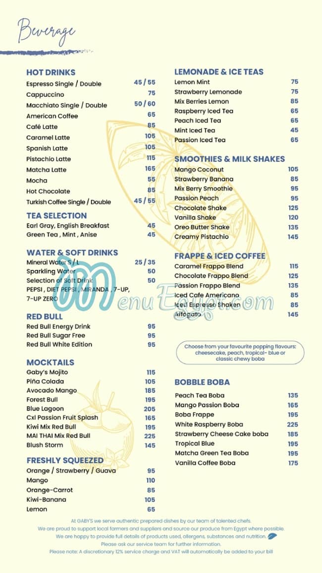 Gabys menu 13