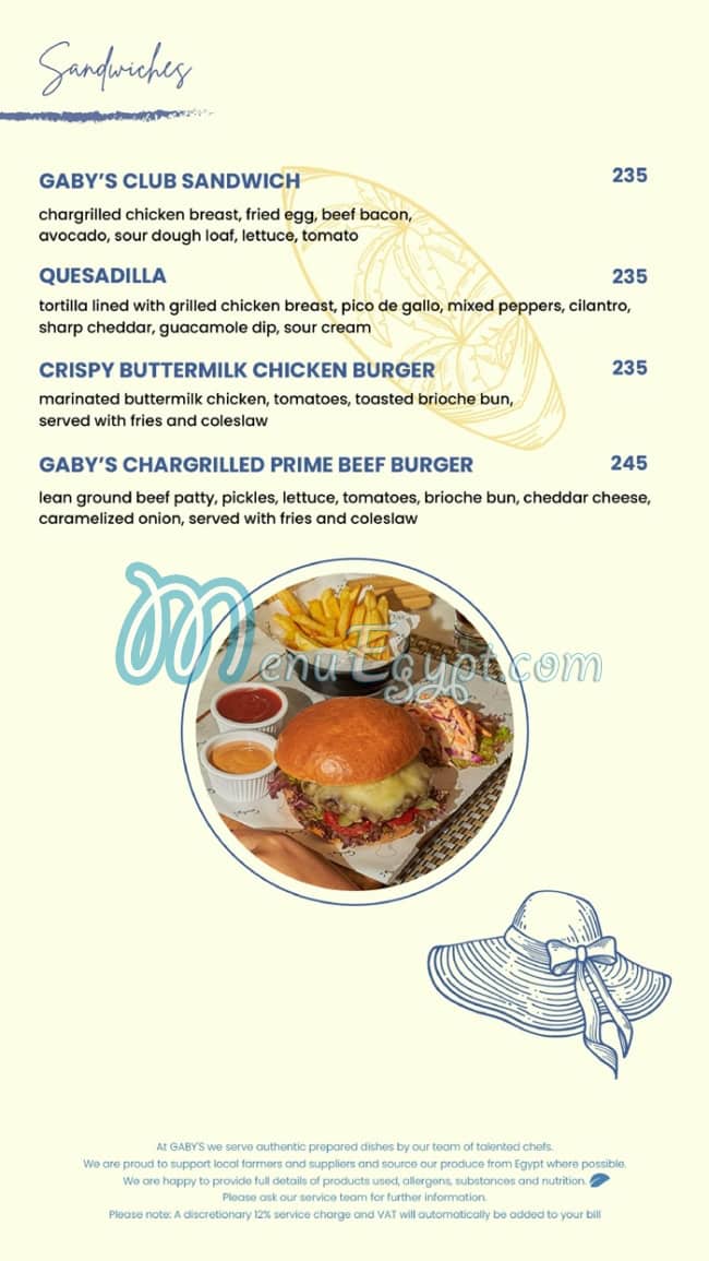 Gabys menu 3