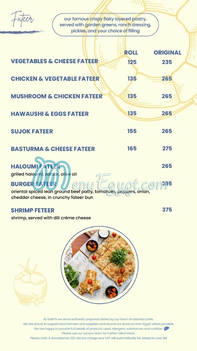 Gabys menu 5