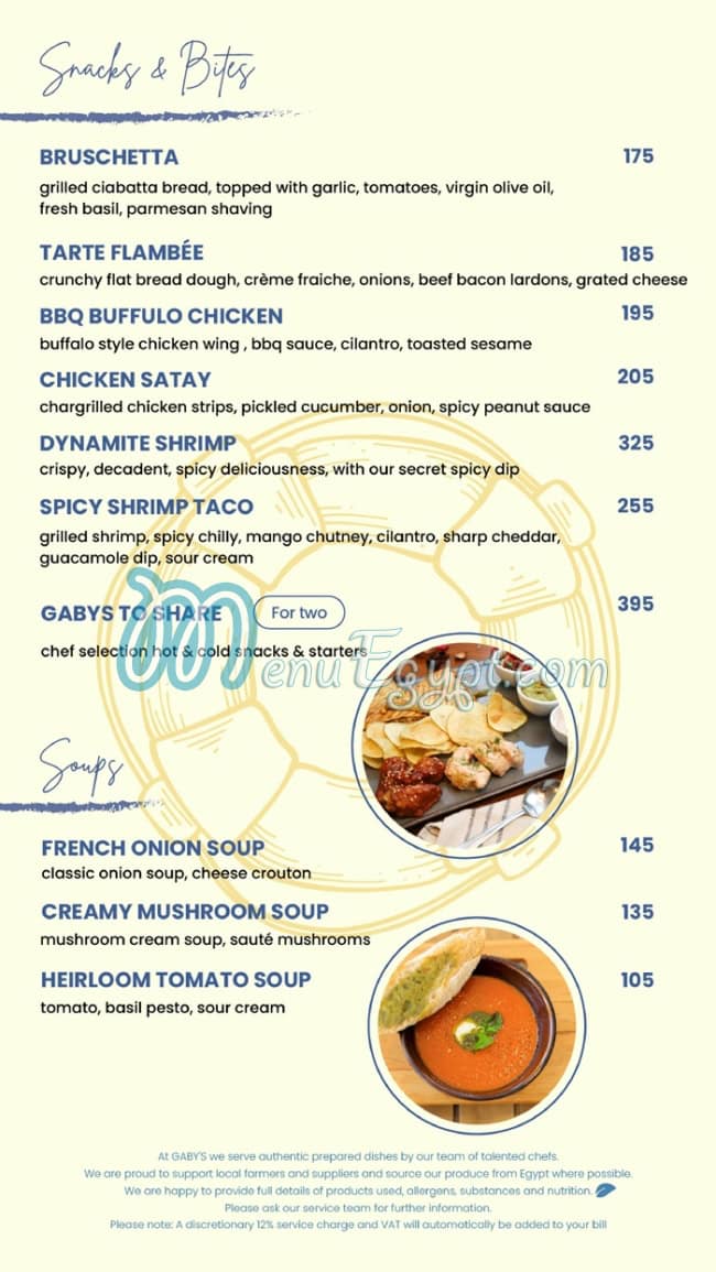 Gabys menu 8