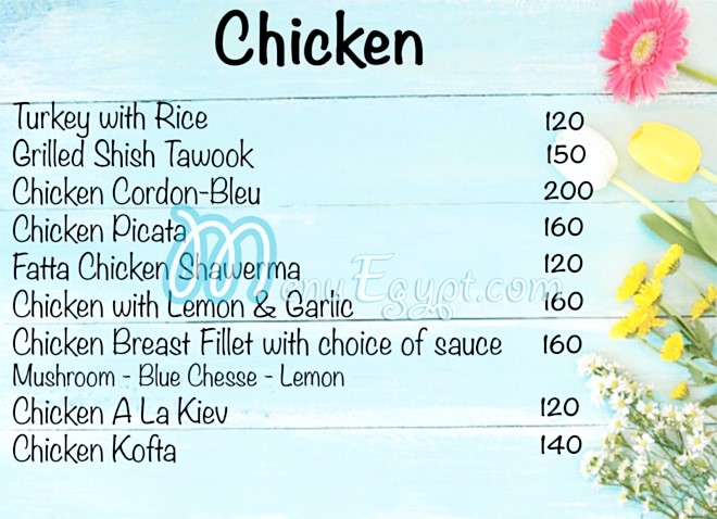 منيو جادوس شيف صفحة 3 - الأسعار
