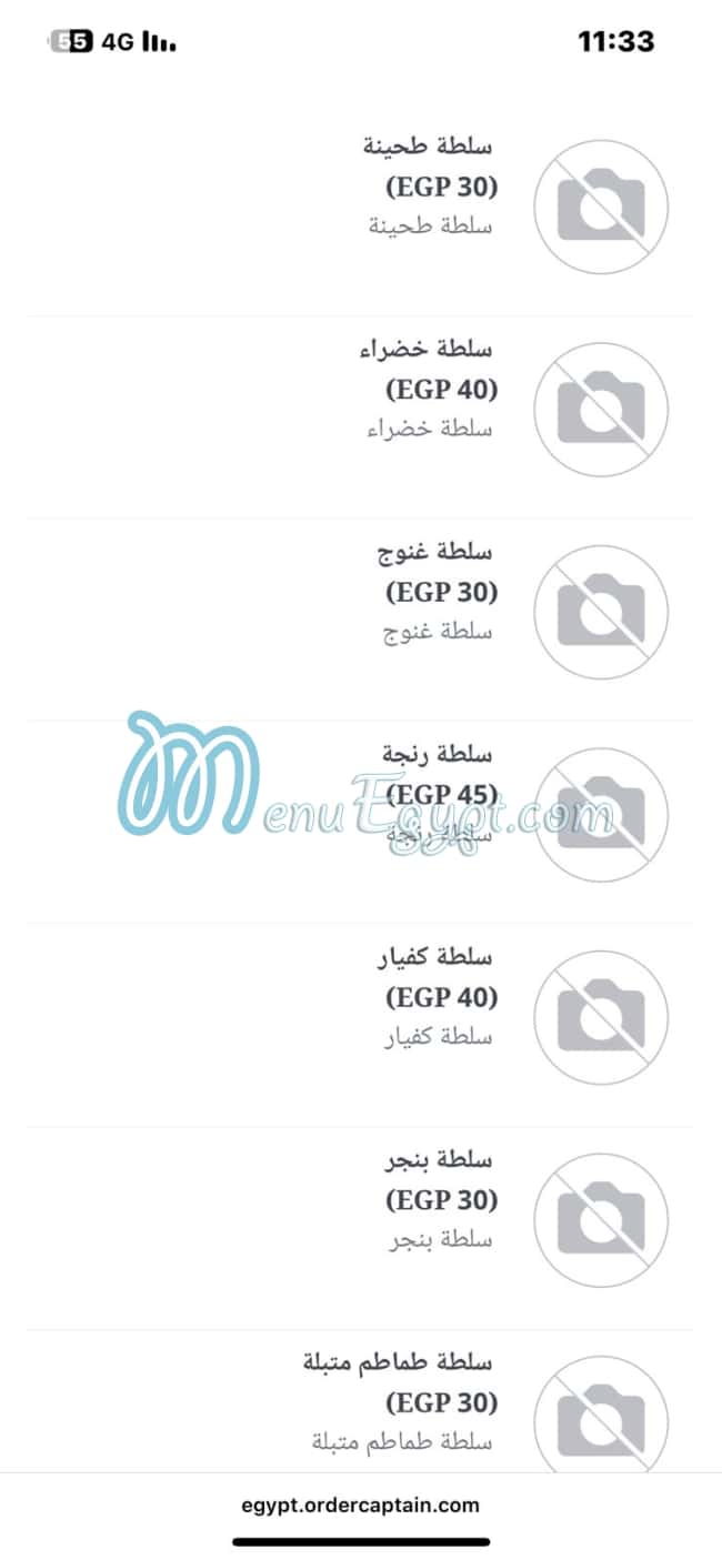 Gandovilla restaurant menu 9