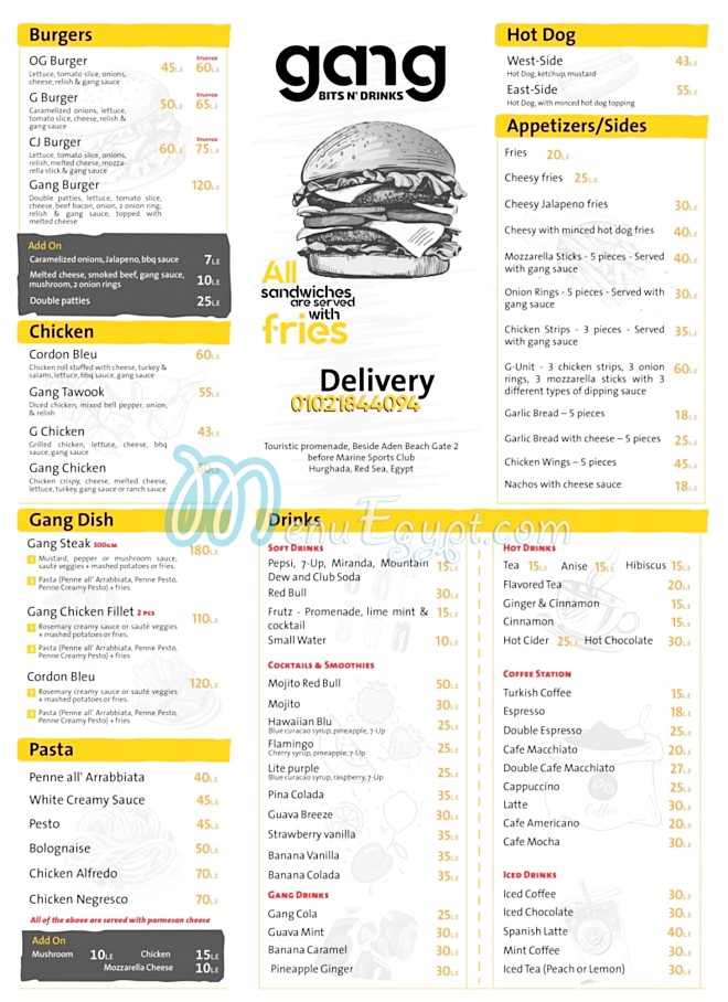 gang menu 1