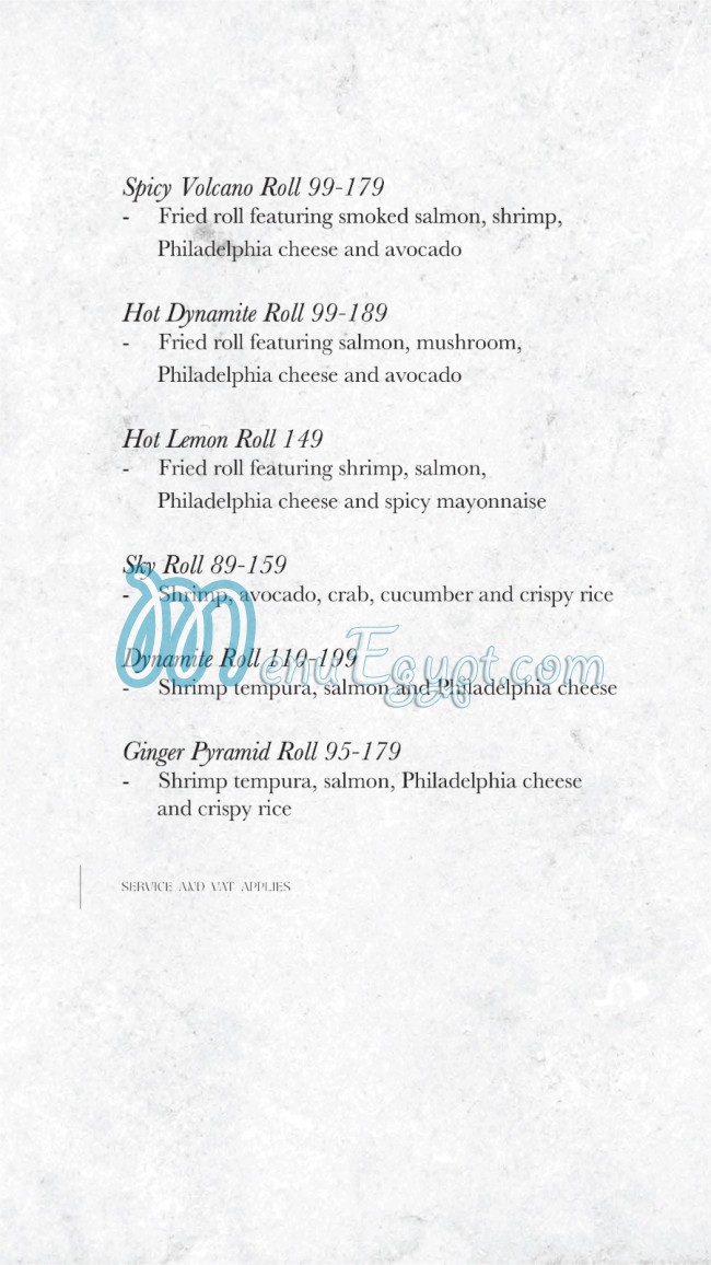 Ginger menu 20