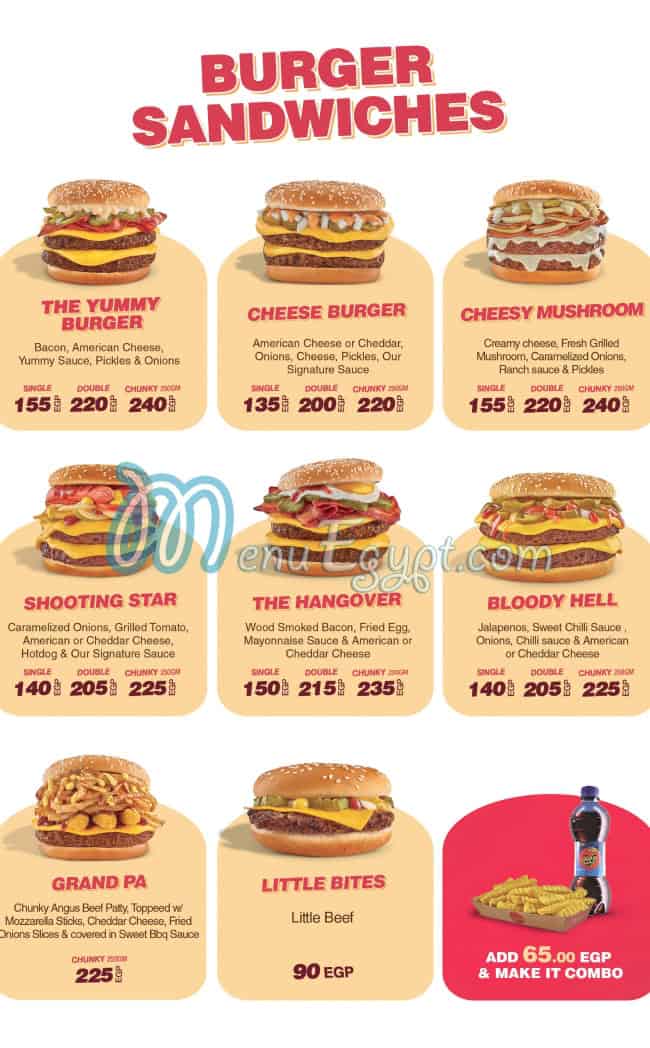 Holmes Burger menu 4