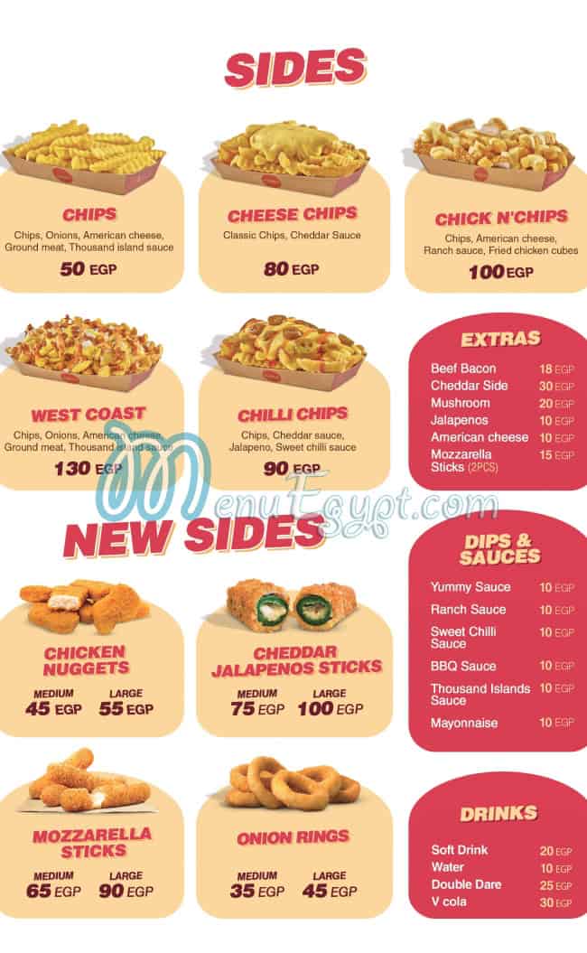 Holmes Burger menu 6