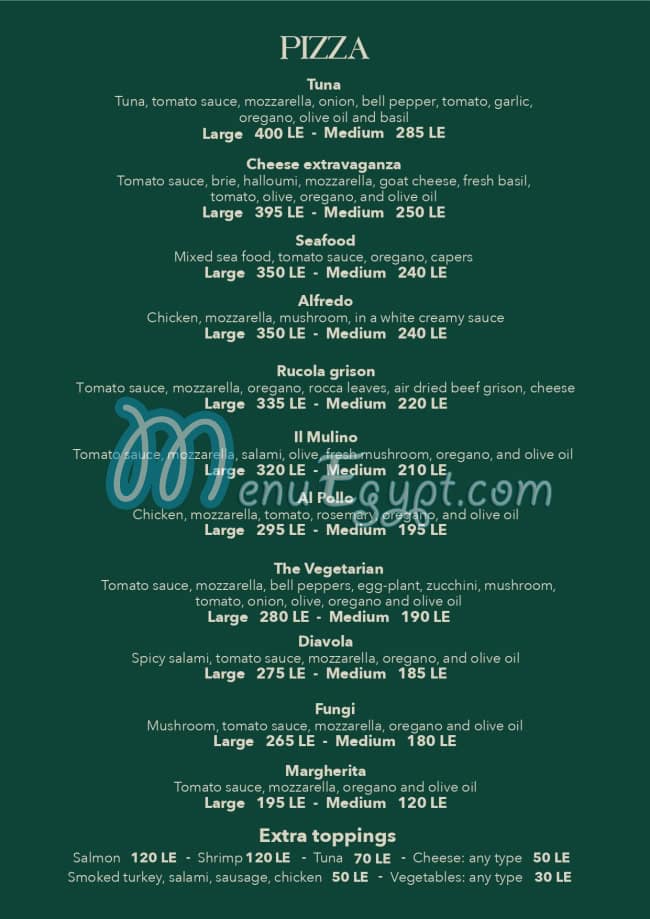 Il Mulino Bakery And Restaurant menu 14