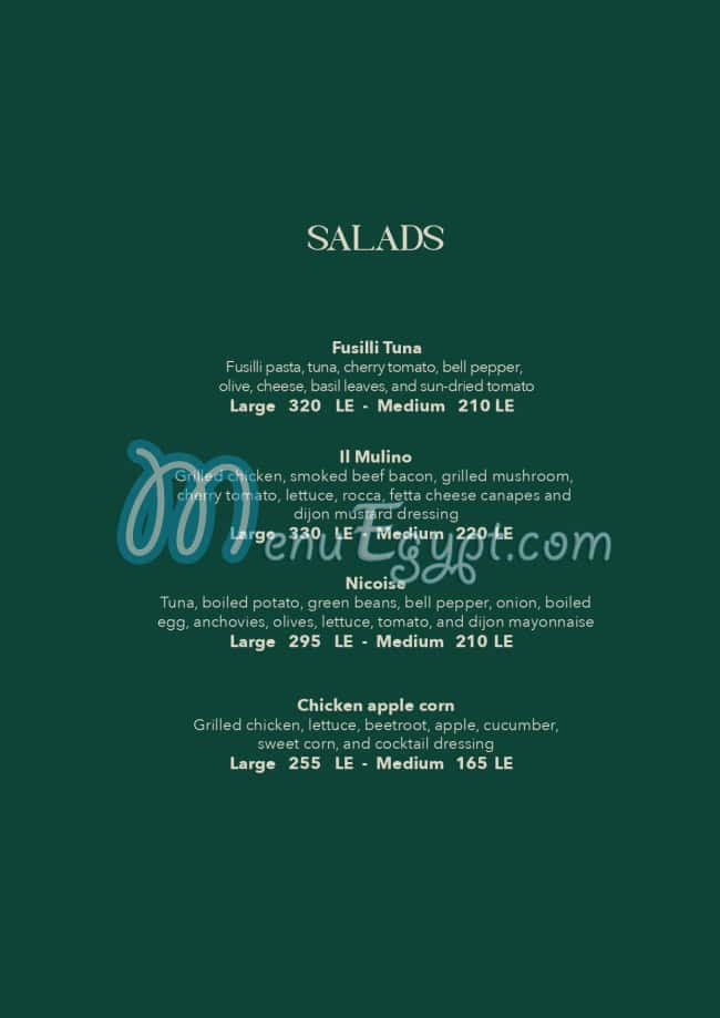 Il Mulino Bakery And Restaurant menu 6